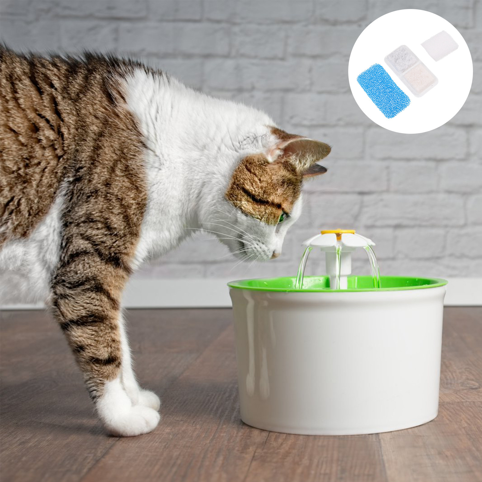 Cat Water Fountain Filter - 24Pcs Replacement Cat Fountain Filter for
