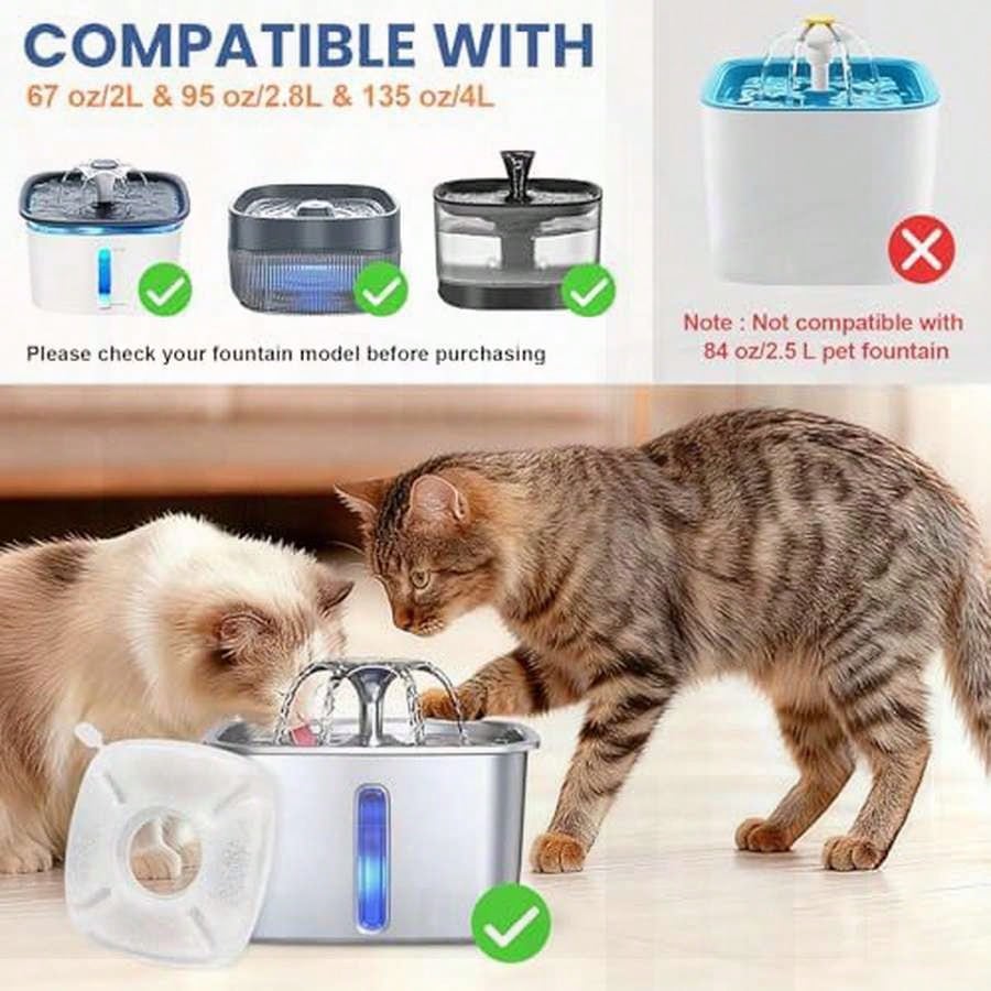 16 Pack Cat Water Fountain Rep - Cat Water Fountain Filter บทวิจารณ์และราคา