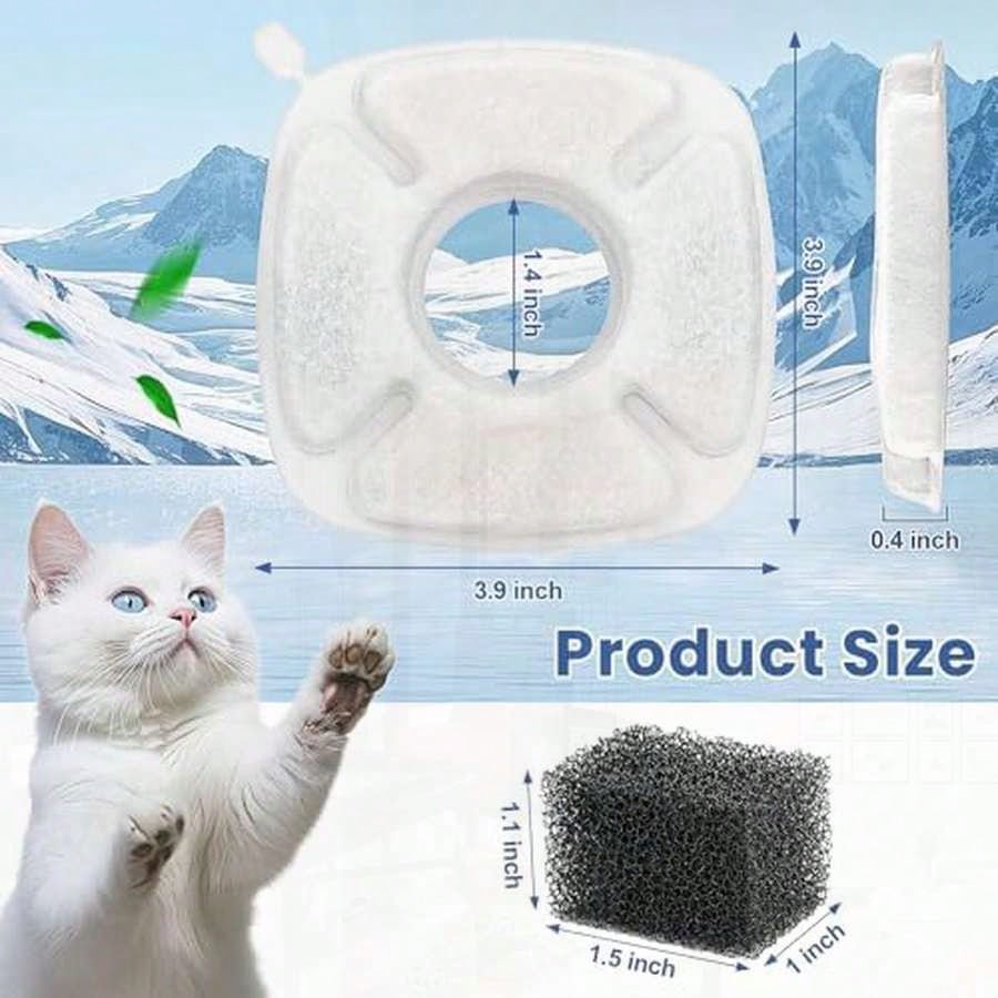 16 Pack Cat Water Fountain Rep - Cat Water Fountain Filter บทวิจารณ์และราคา