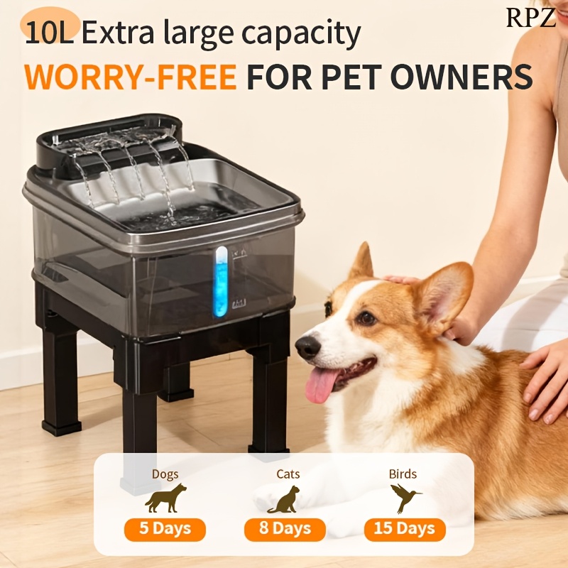 RPZ Stainless Steel Pet Water  - Cat Water Fountain Filter บทวิจารณ์และราคา