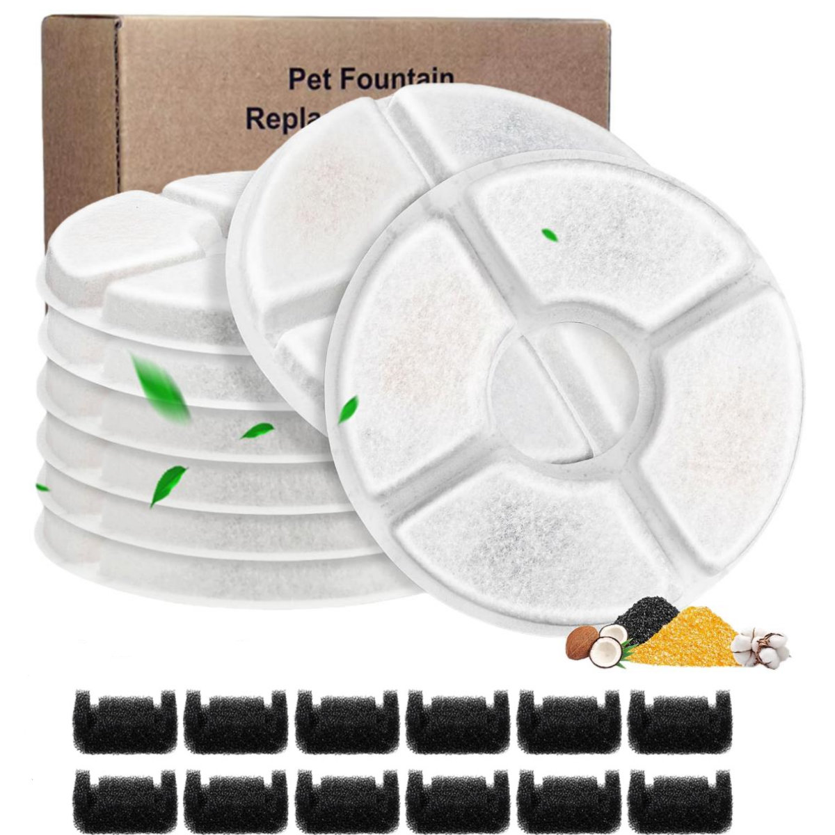 Round Carbon Filters Set Cat D - Cat Water Fountain Filter บทวิจารณ์และราคา