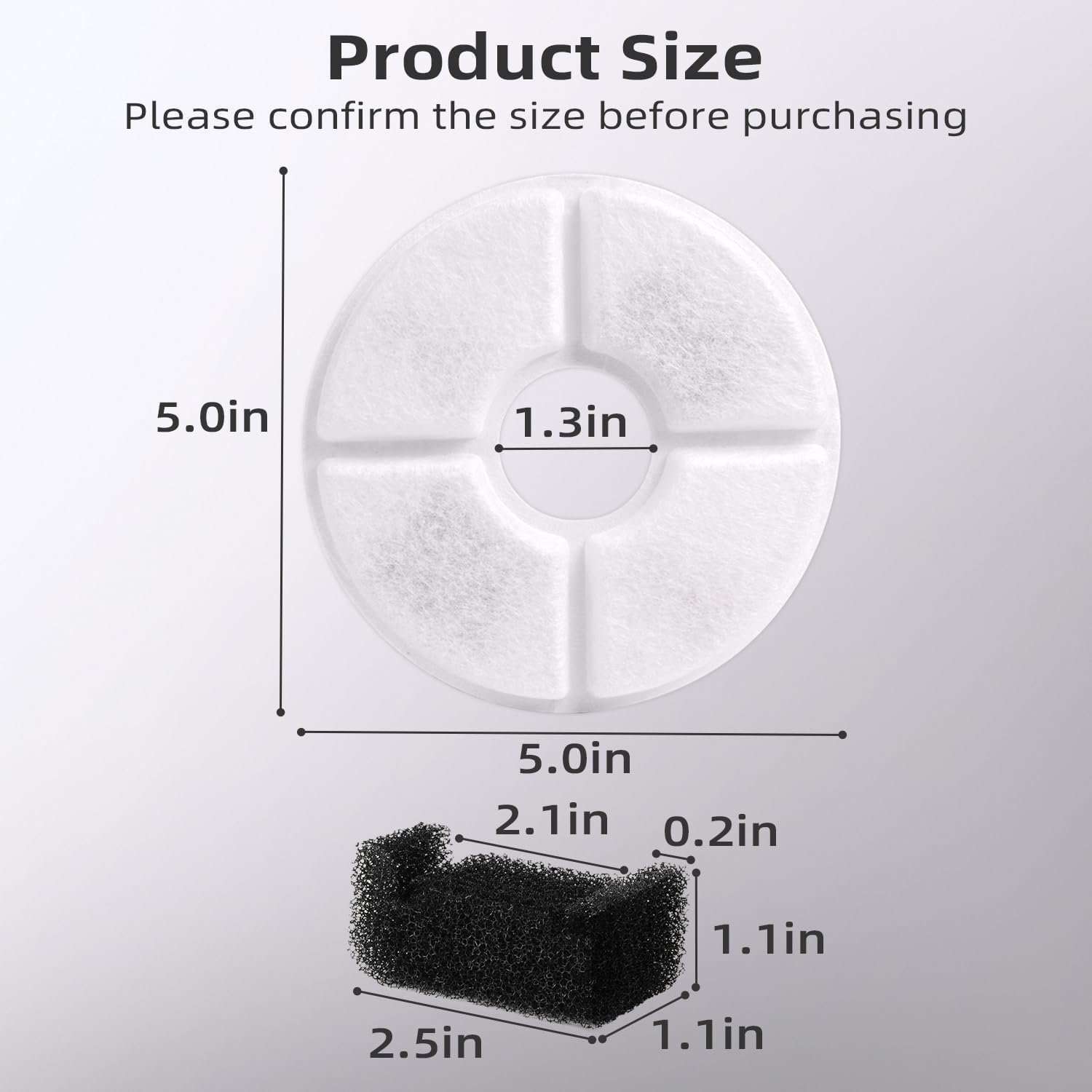 Round Carbon Filters Set Cat D - Cat Water Fountain Filter บทวิจารณ์และราคา