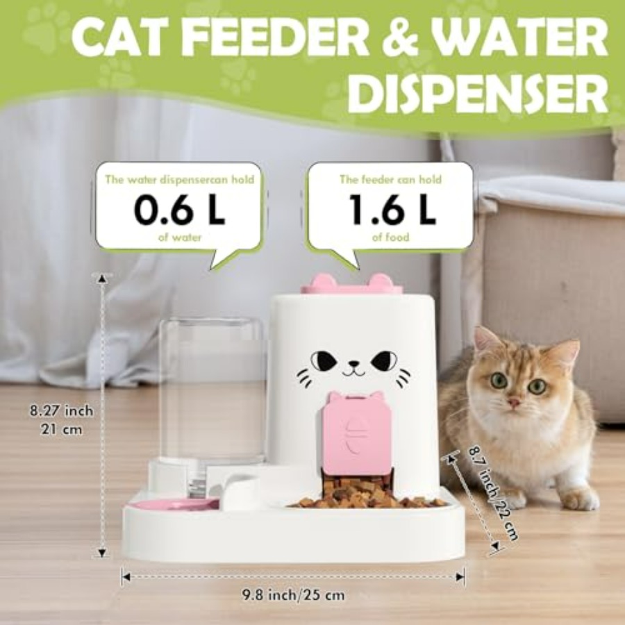 1.6L Auto Gravity Pet Feeder a - Automatic Pet Feeder บทวิจารณ์และราคา