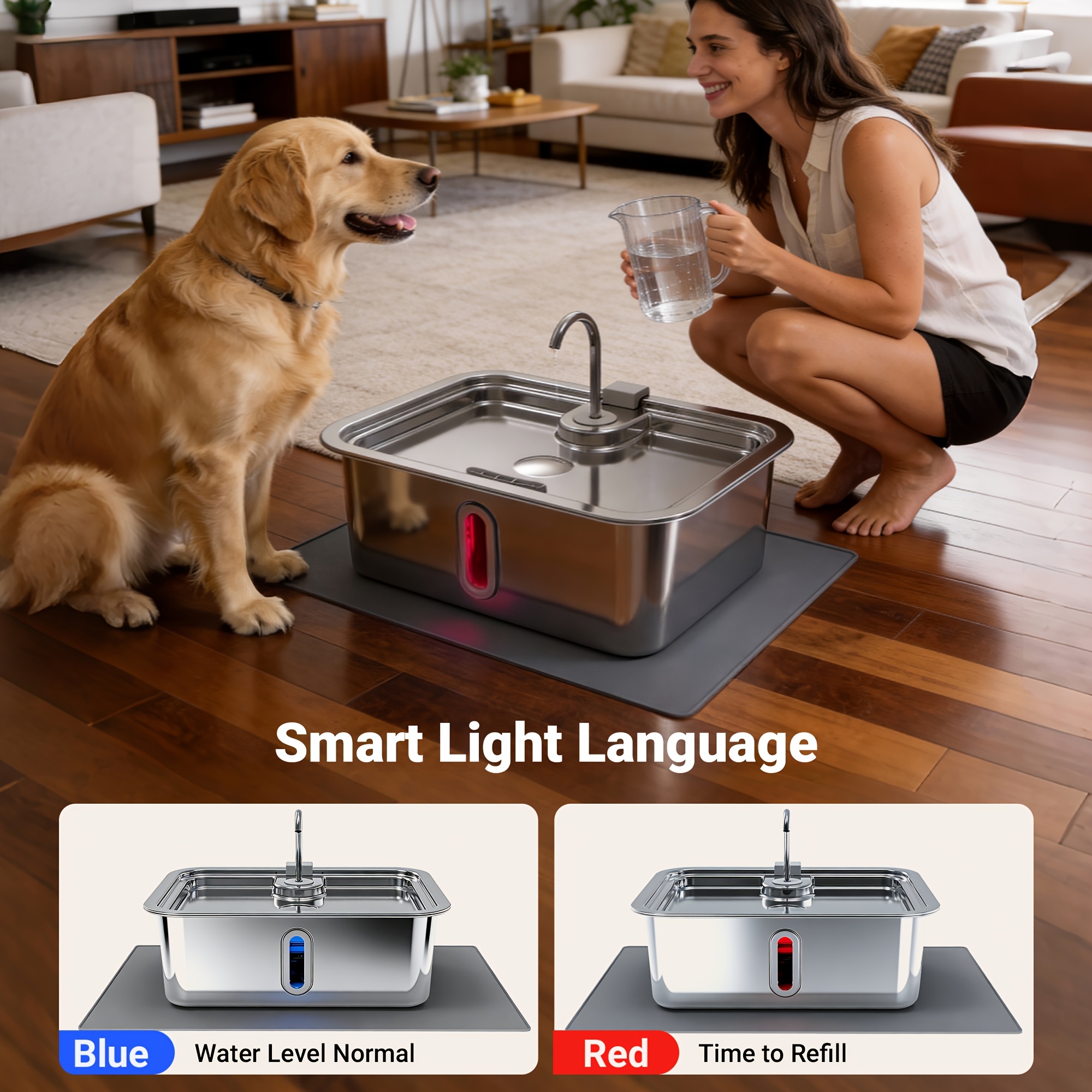 3.17gal/3.96gal/4.76gal Automa - Cat Water Fountain Filter บทวิจารณ์และราคา