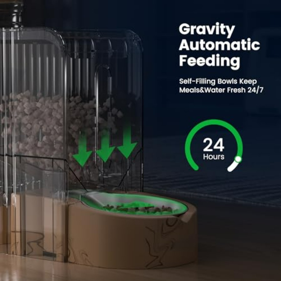 Gravity Automatic 2-in-1 Pet F - Automatic Pet Feeder บทวิจารณ์และราคา