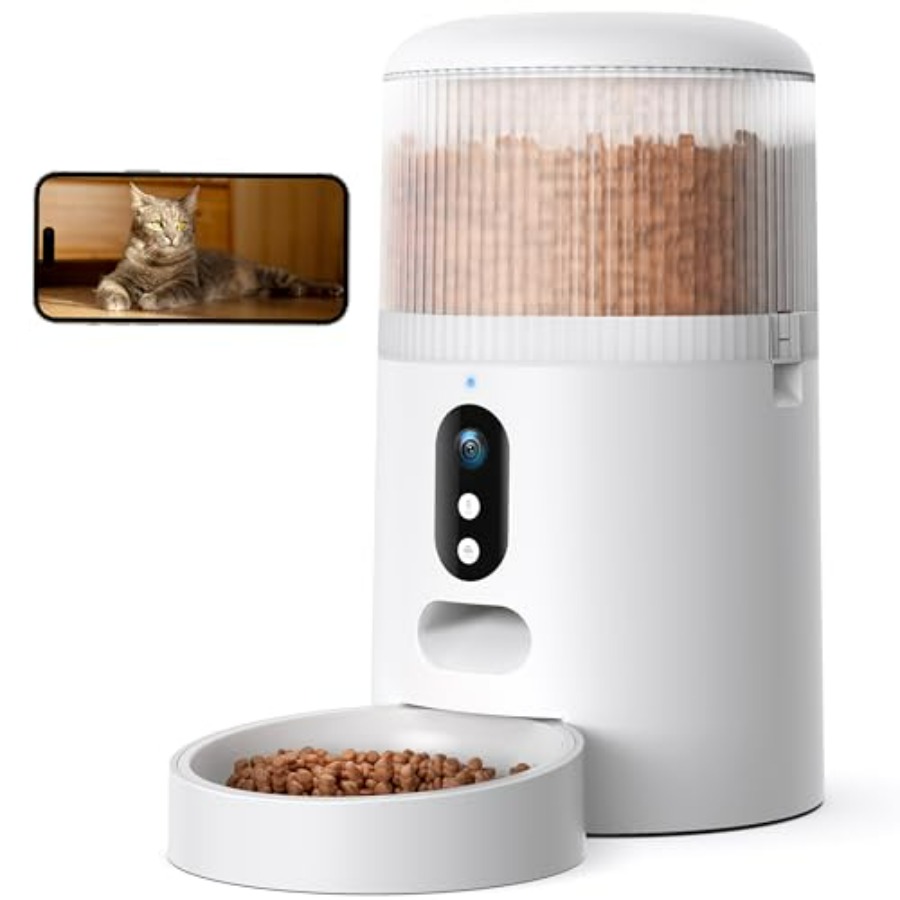 Automatic Cat Feeder with Came - Automatic Pet Feeder บทวิจารณ์และราคา