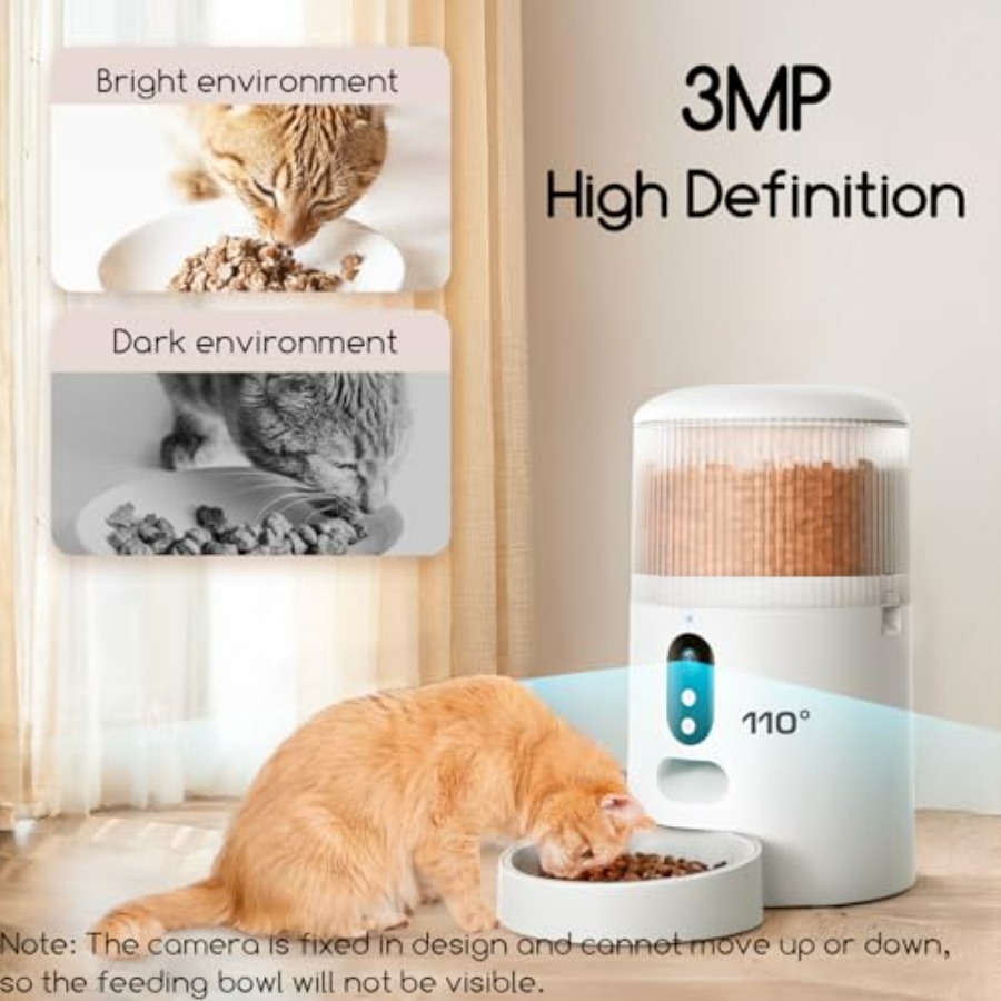 Automatic Cat Feeder with Came - Automatic Pet Feeder บทวิจารณ์และราคา