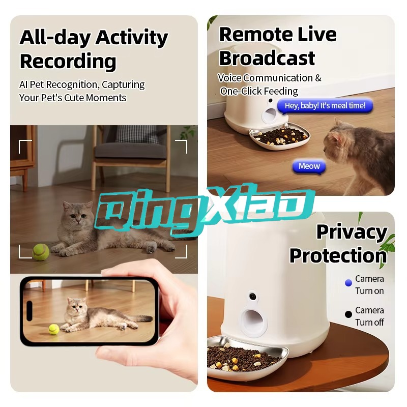 Fully Automatic Smart 4L Stain - Automatic Pet Feeder บทวิจารณ์และราคา
