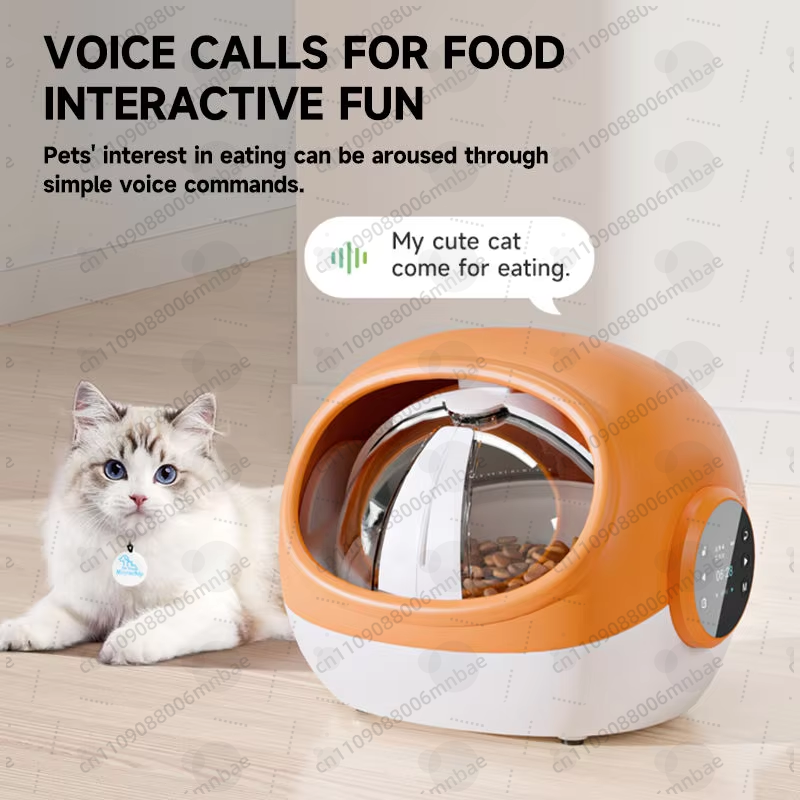 Automatic cat feeder RFID voic - Automatic Pet Feeder บทวิจารณ์และราคา