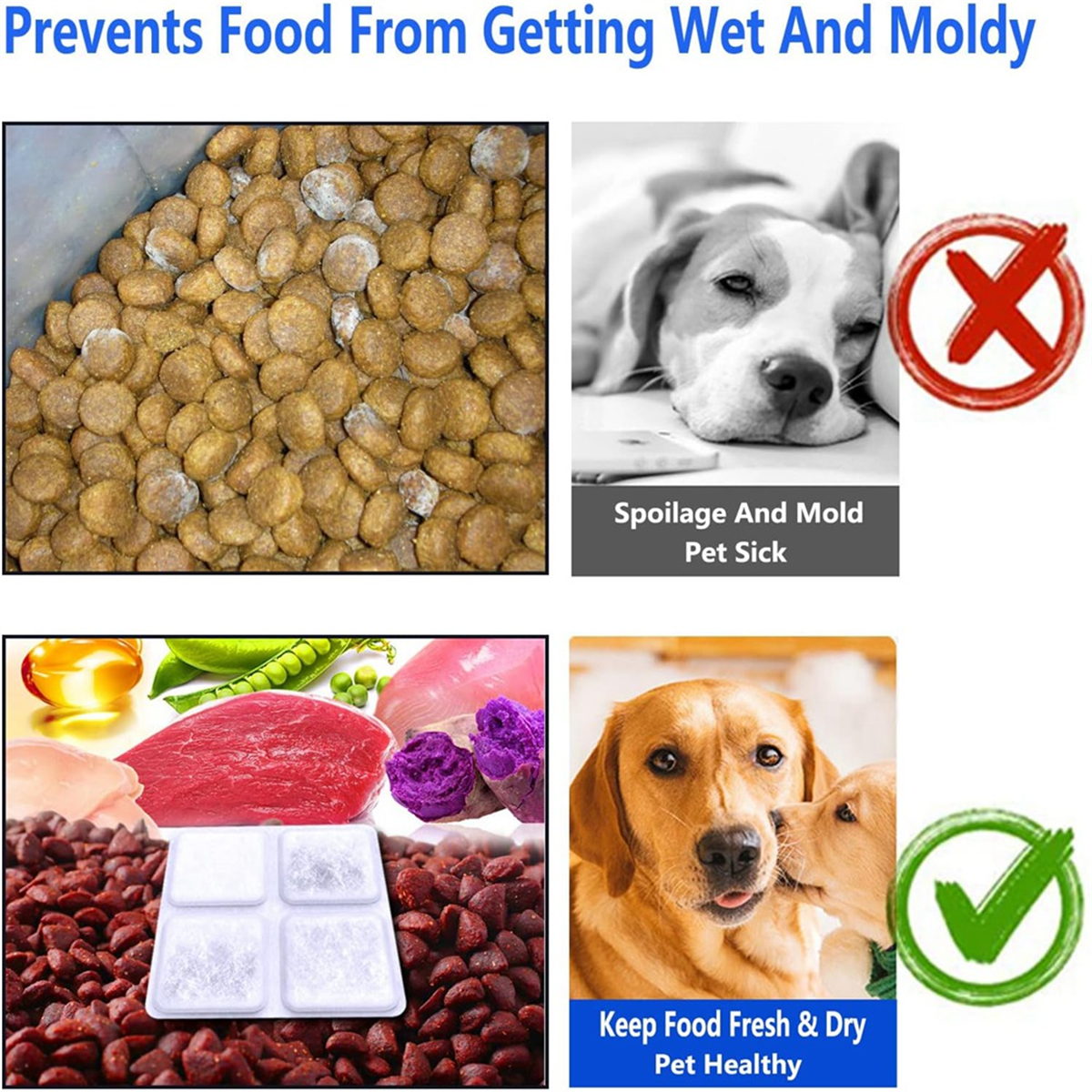 YCHL 12PCS Pet Food Desiccant  - Automatic Pet Feeder บทวิจารณ์และราคา